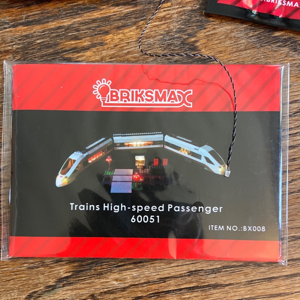 Briksmax Train high-speed passenger for LEGO